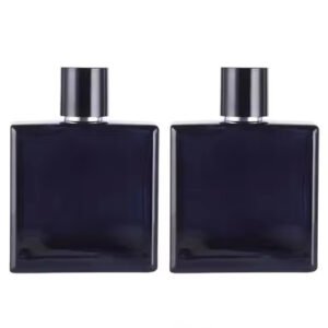 100ml Black Flat Bottle