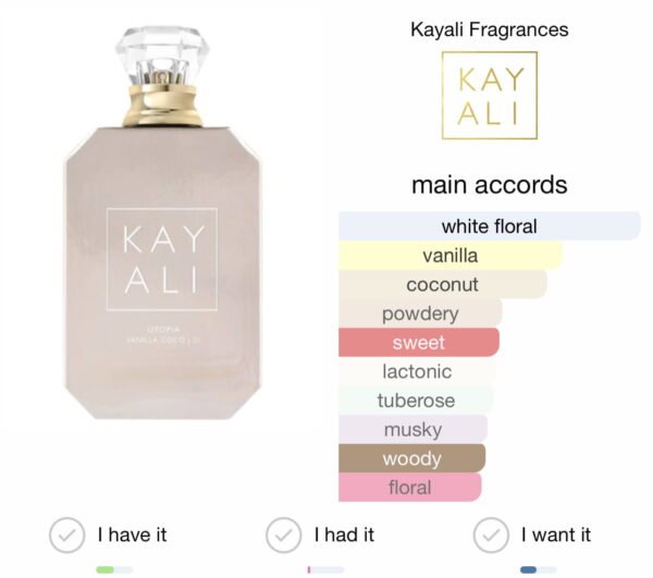 Scent Elixir Oil Impression Of Kayali - Utopia Vanilla Coco