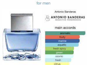 Scent Elixir  Oil  Impression Of Antonio Banderas - Blue Seduction Deluxe