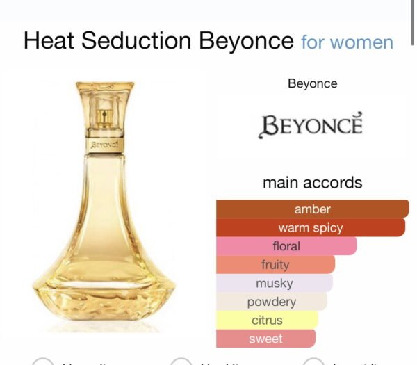 Scent Elixir Oil Impression Of Beyonce - Heat Seduction