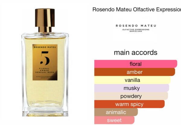 Scent Elixir Oil  Impression Of Rosendo Mateu - NO 5 Floral , Amber , Sensual Musk