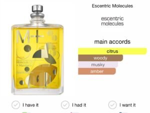 Scent Elixir  Oil Impression Of Escentric Molecule - Molecule 01 + Mandarin