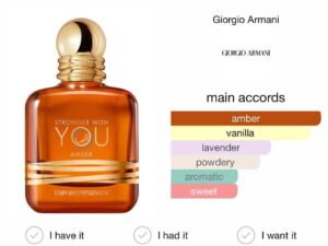 Scent Elixir Oil Impression Of Armani - Stronger with you amber